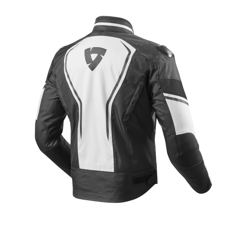 Bunda na motorku Revit Vertex bílo-černá výprodej