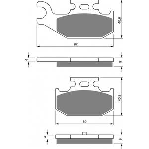Brzdové destičky GOLDFREN S3