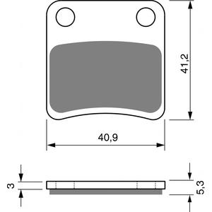 Brzdové destičky GOLDFREN S3