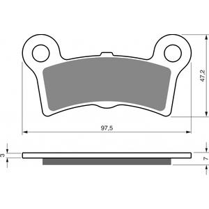 Brzdové destičky GOLDFREN S3