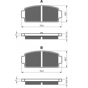 Brzdové destičky GOLDFREN K5