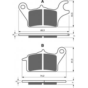 Brzdové destičky GOLDFREN S3