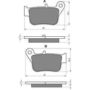 Brzdové destičky GOLDFREN AD