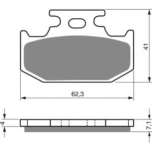 Brzdové destičky GOLDFREN S3