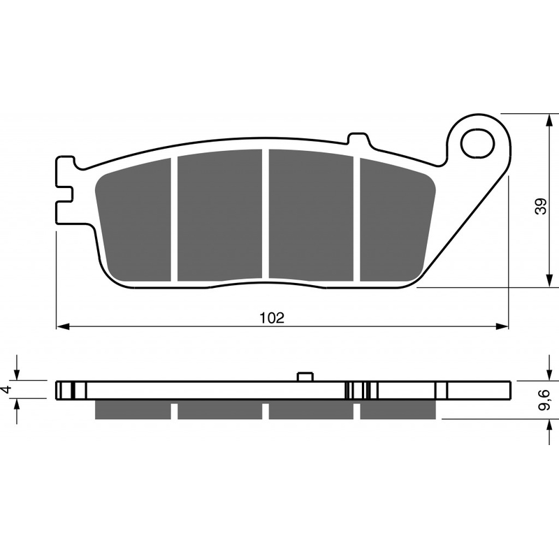 Brzdové destičky GOLDFREN S3