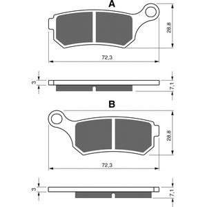 Brzdové destičky GOLDFREN K5