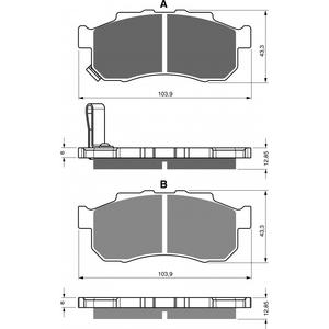 Brzdové destičky GOLDFREN K5