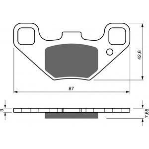 Brzdové destičky GOLDFREN K5