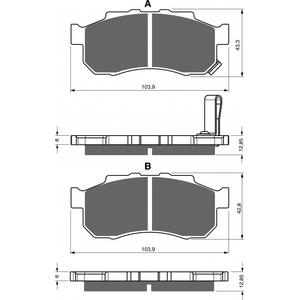 Brzdové destičky GOLDFREN S3