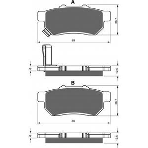 Brzdové destičky GOLDFREN S33 OFF-ROAD REAR