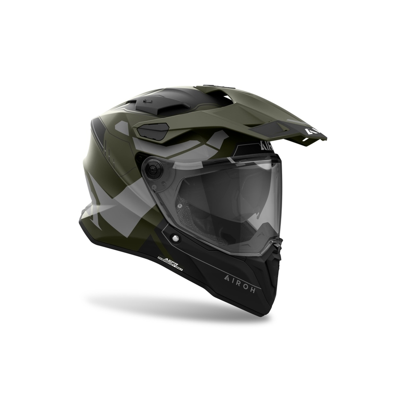 Endurohjelm Airoh Commander 2 Reveal, Matgrøn