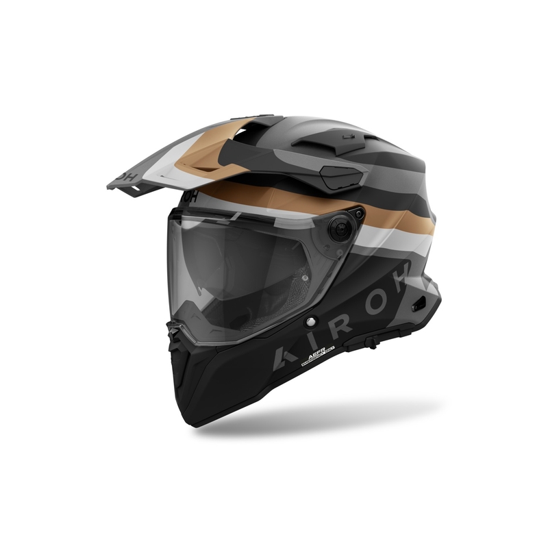 Enduro hjelm Airoh Commander 2 Doom mat guld