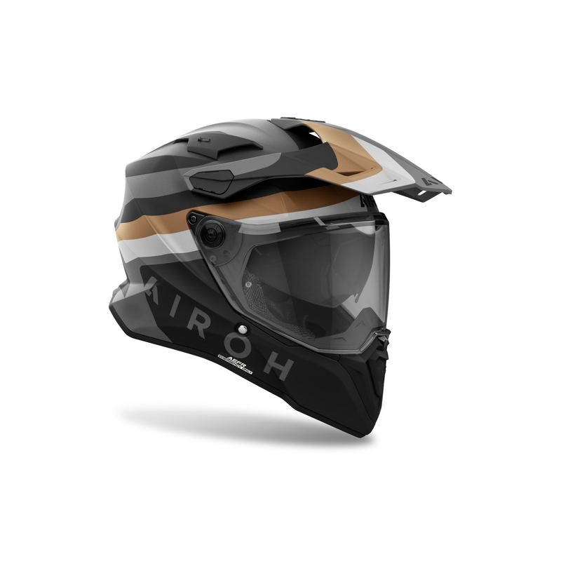 Enduro hjelm Airoh Commander 2 Doom mat guld