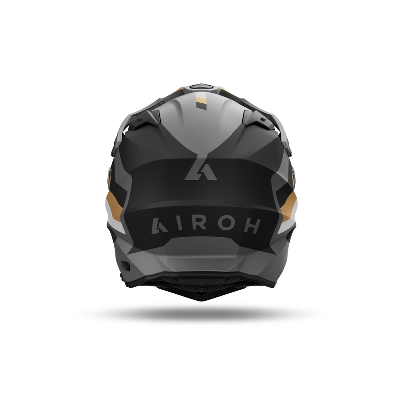 Enduro hjelm Airoh Commander 2 Doom mat guld