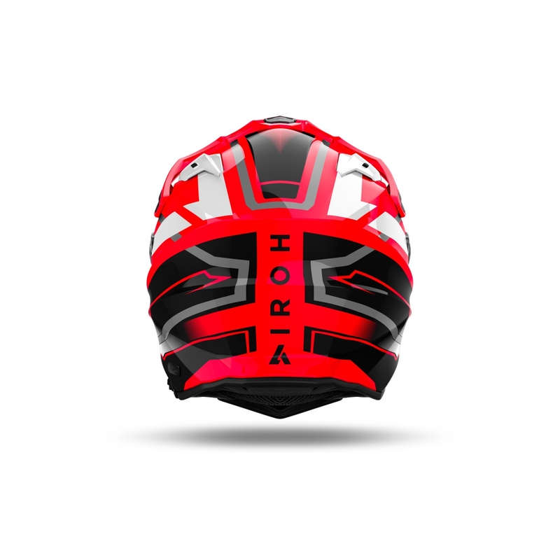 Enduro hjelm Airoh Commander 2 Mavick blank rød