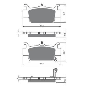 Brzdové destičky GOLDFREN AD