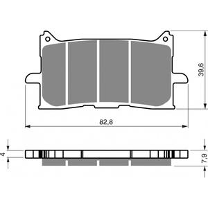 Brzdové destičky GOLDFREN K5
