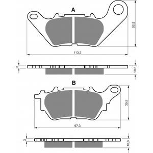 Brzdové destičky GOLDFREN AD