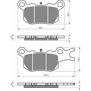 Brzdové destičky GOLDFREN S3