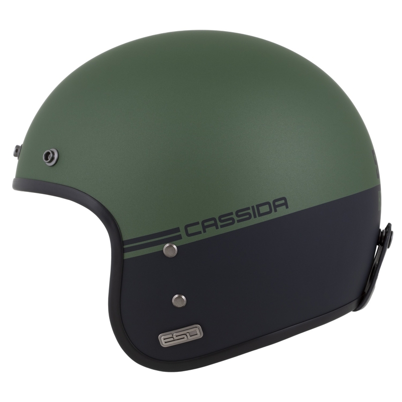 Åben hjelm Cassida Ace Super Hooligan sort mat-metallic grøn