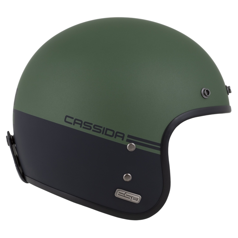 Åben hjelm Cassida Ace Super Hooligan sort mat-metallic grøn