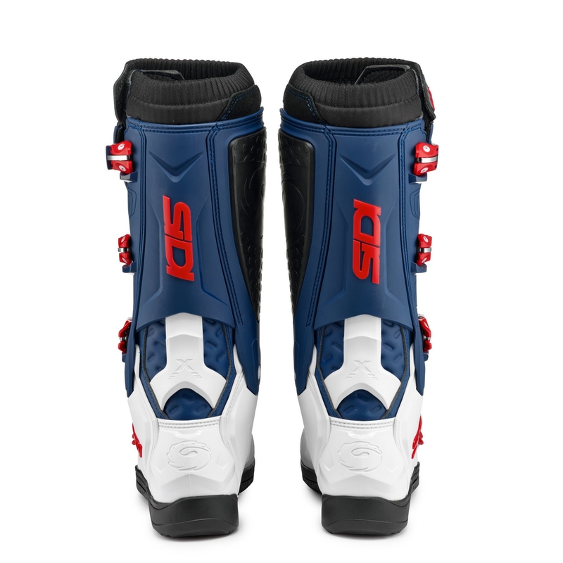Boty na motorku SIDI X POWER SC bílo-modro-červené