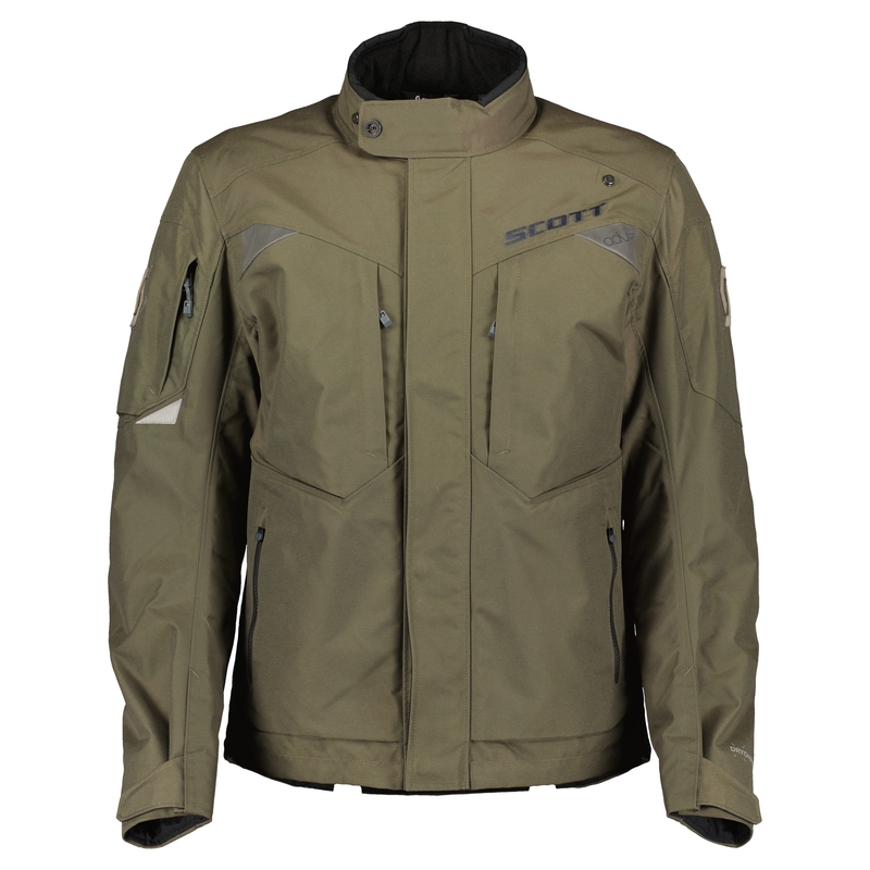 Motorcykeljakke SCOTT ADV TERRAIN DRYO sort-grøn