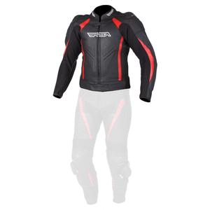 Pánská bunda na motorku RSA Imola černo-červená výprodej