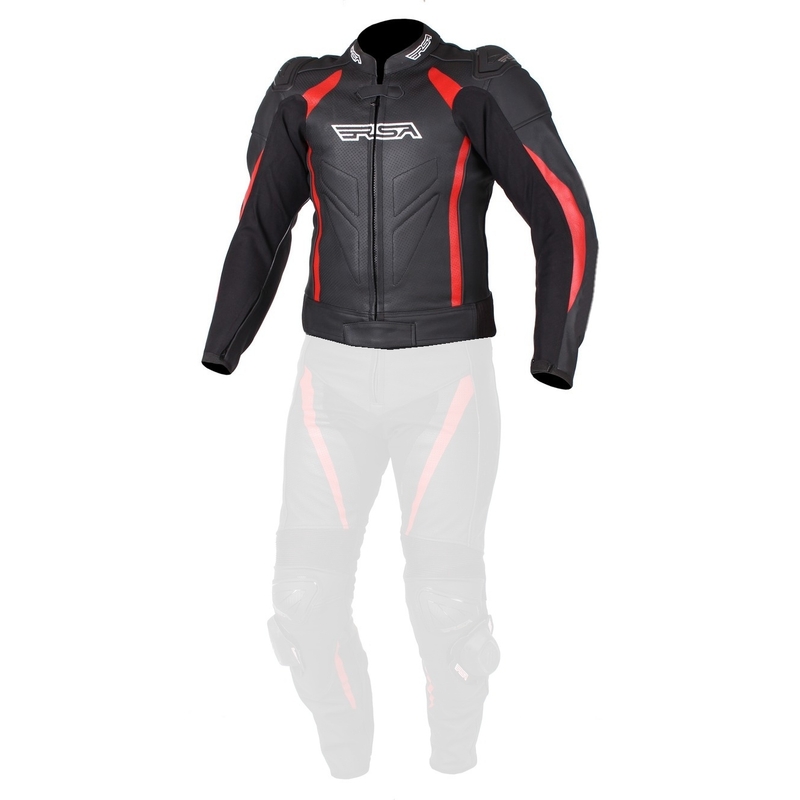 Pánská bunda na motorku RSA Imola černo-červená výprodej