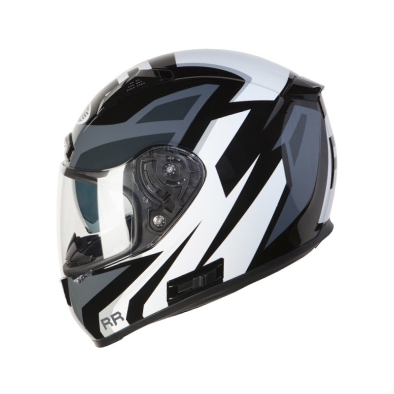 Moto přilba Ozone RC-01 černo-šedo-bílá výprodej