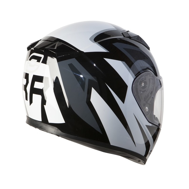 Moto přilba Ozone RC-01 černo-šedo-bílá výprodej