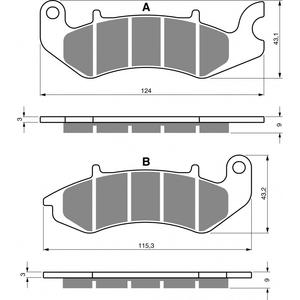 Brzdové destičky GOLDFREN S3