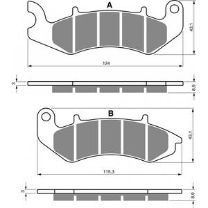 Brzdové destičky GOLDFREN S3