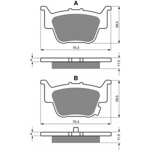 Brzdové destičky GOLDFREN S3