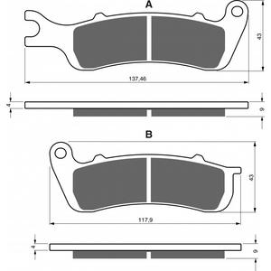 Brzdové destičky GOLDFREN S3