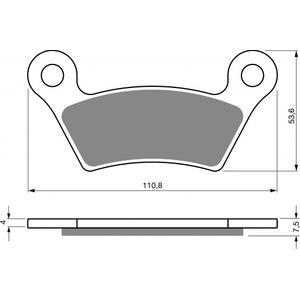 Brzdové destičky GOLDFREN K5