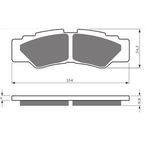 Brzdové destičky GOLDFREN K5