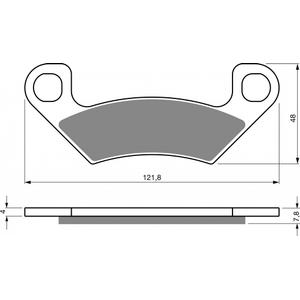 Brzdové destičky GOLDFREN S3