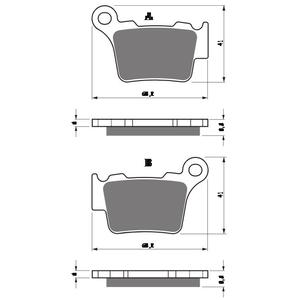 Brzdové destičky GOLDFREN S33 OFF-ROAD REAR