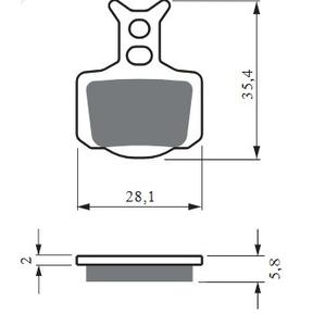 Brzdové destičky GOLDFREN S33 OFF-ROAD REAR