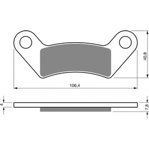 Brzdové destičky GOLDFREN S33 STREET FRONT