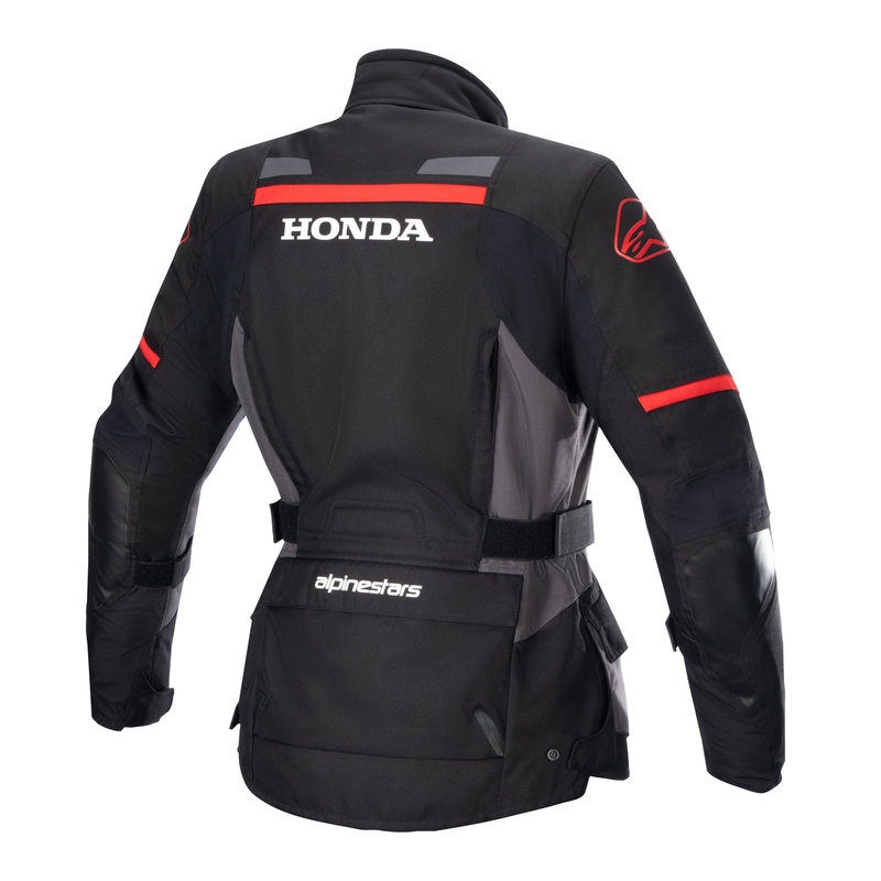 Alpinestars Stella Andes Drystar Honda dame motorcykeljakke sort-grå