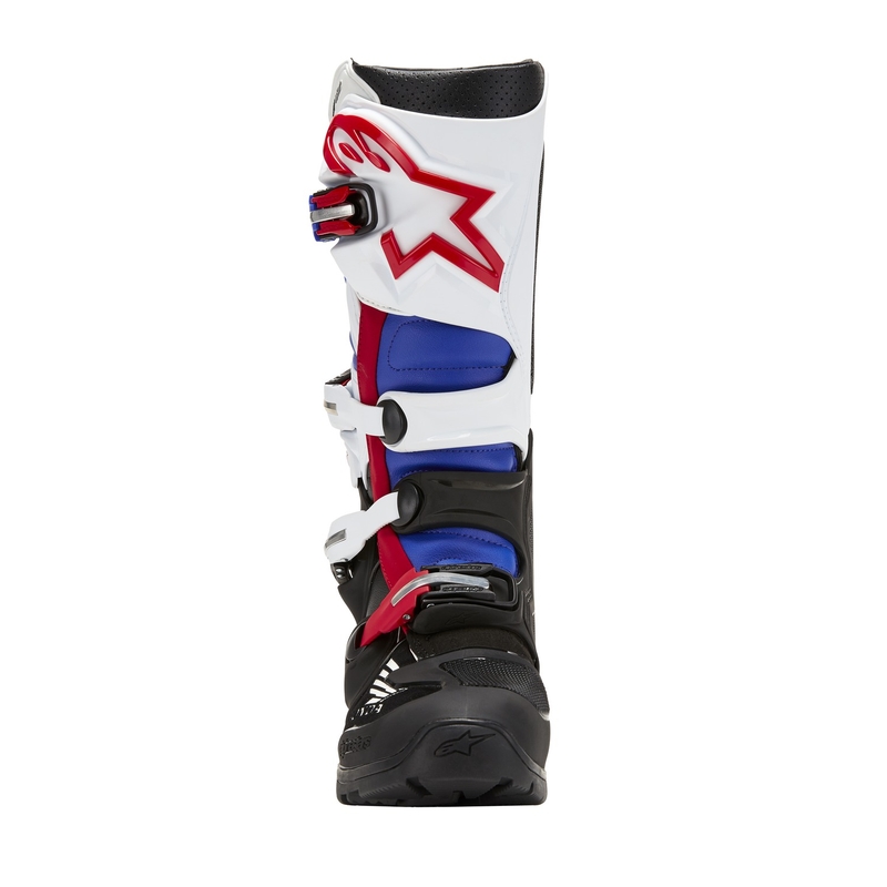 Motorcykelstøvler Alpinestars Tech 7 Enduro Drystar Honda, Sort-Blå-Hvid-Rød