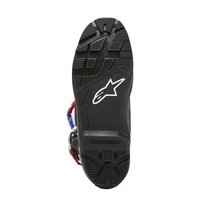 Motorcykelstøvler Alpinestars Tech 7 Enduro Drystar Honda, Sort-Blå-Hvid-Rød