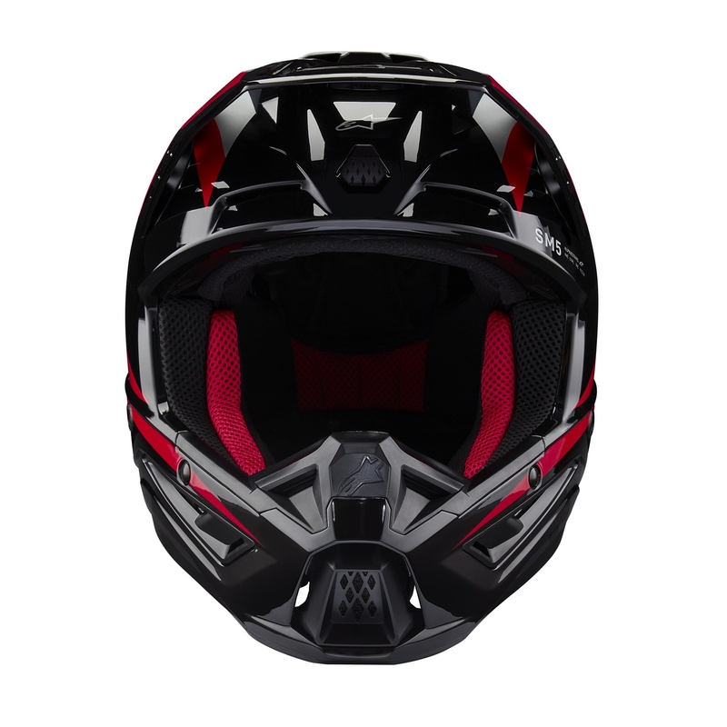Alpinestars S-M5 Honda motocross hjelm kollektion sort-rød-grå