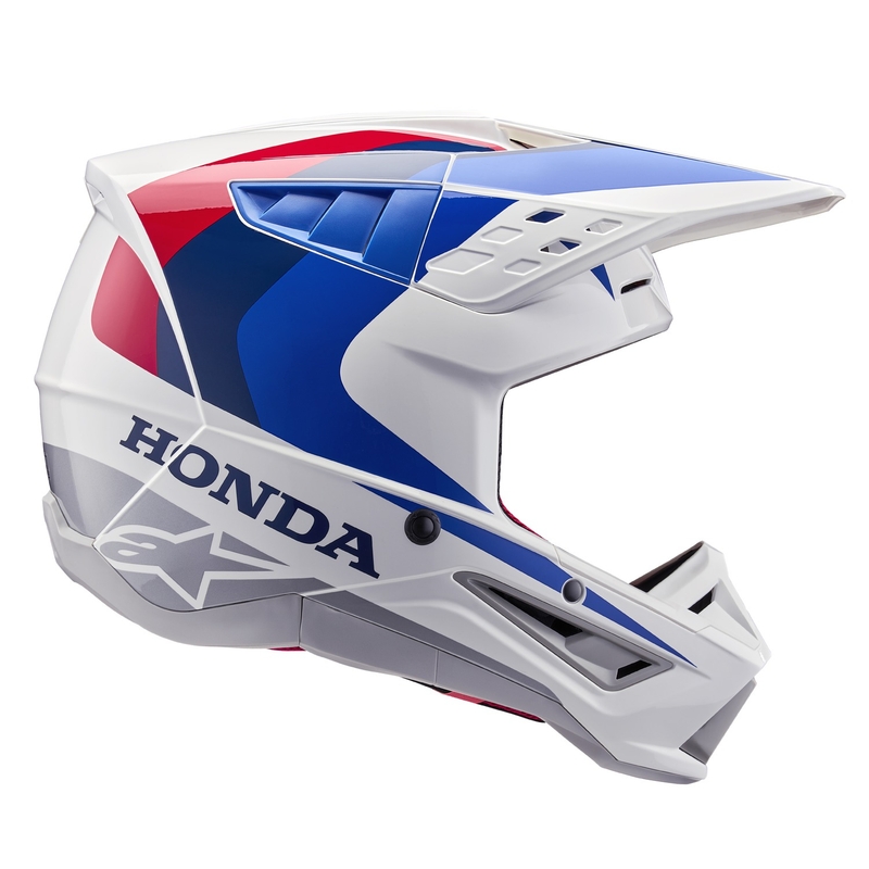 Alpinestars S-M5 Honda motocross hjelm kollektion hvid-blå-rød