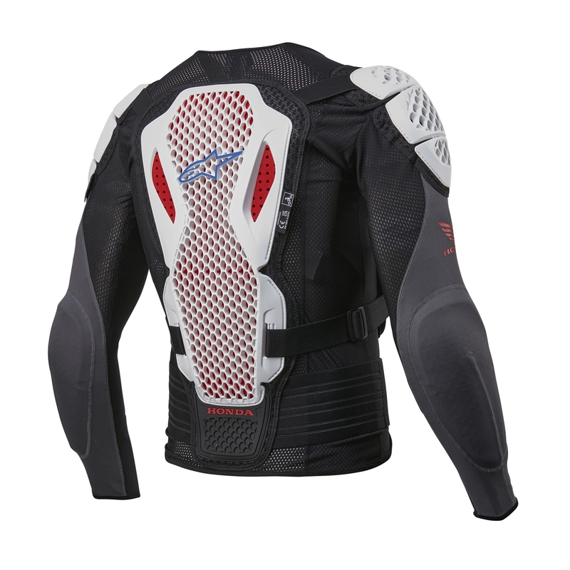 Alpinestars Bionic Plus 2 Honda kropsbeskytter kollektion hvid-blå-rød-sort