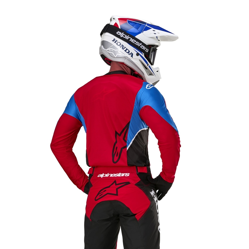 Alpinestars Racer Iconic Honda Collection Motocross-trøje Rød-Sort-Blå-Hvid
