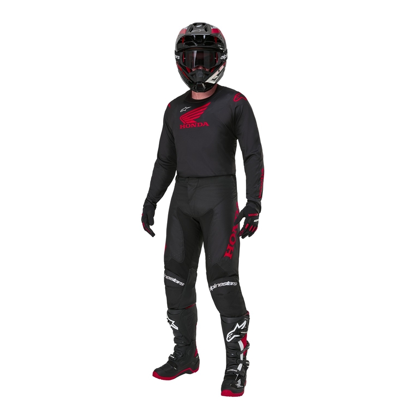 Alpinestars Racer Iconic Honda Collection Motocross Bukser Sort-Rød