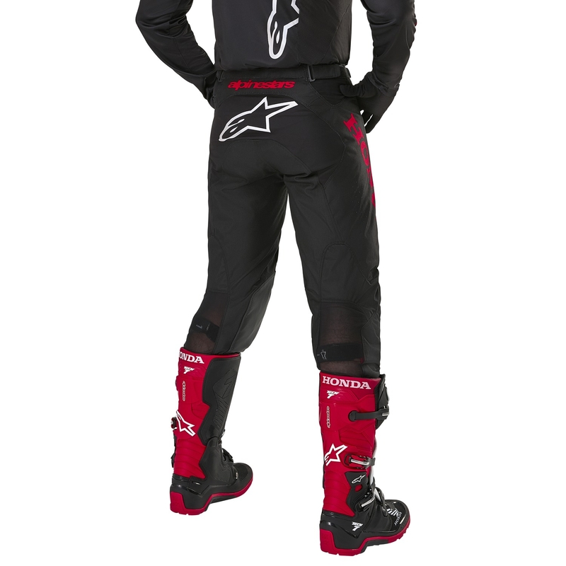 Alpinestars Racer Iconic Honda Collection Motocross Bukser Sort-Rød
